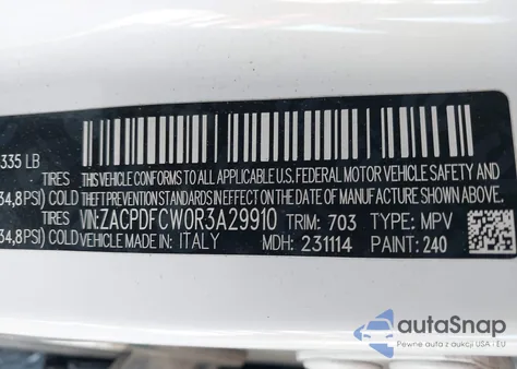 2024 Dodge Hornet R/T Eawd z USA, uszkodzony, nr VIN ZACPDFCW0R3A29910